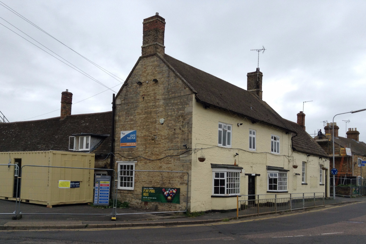 The Cock Inn before and after
