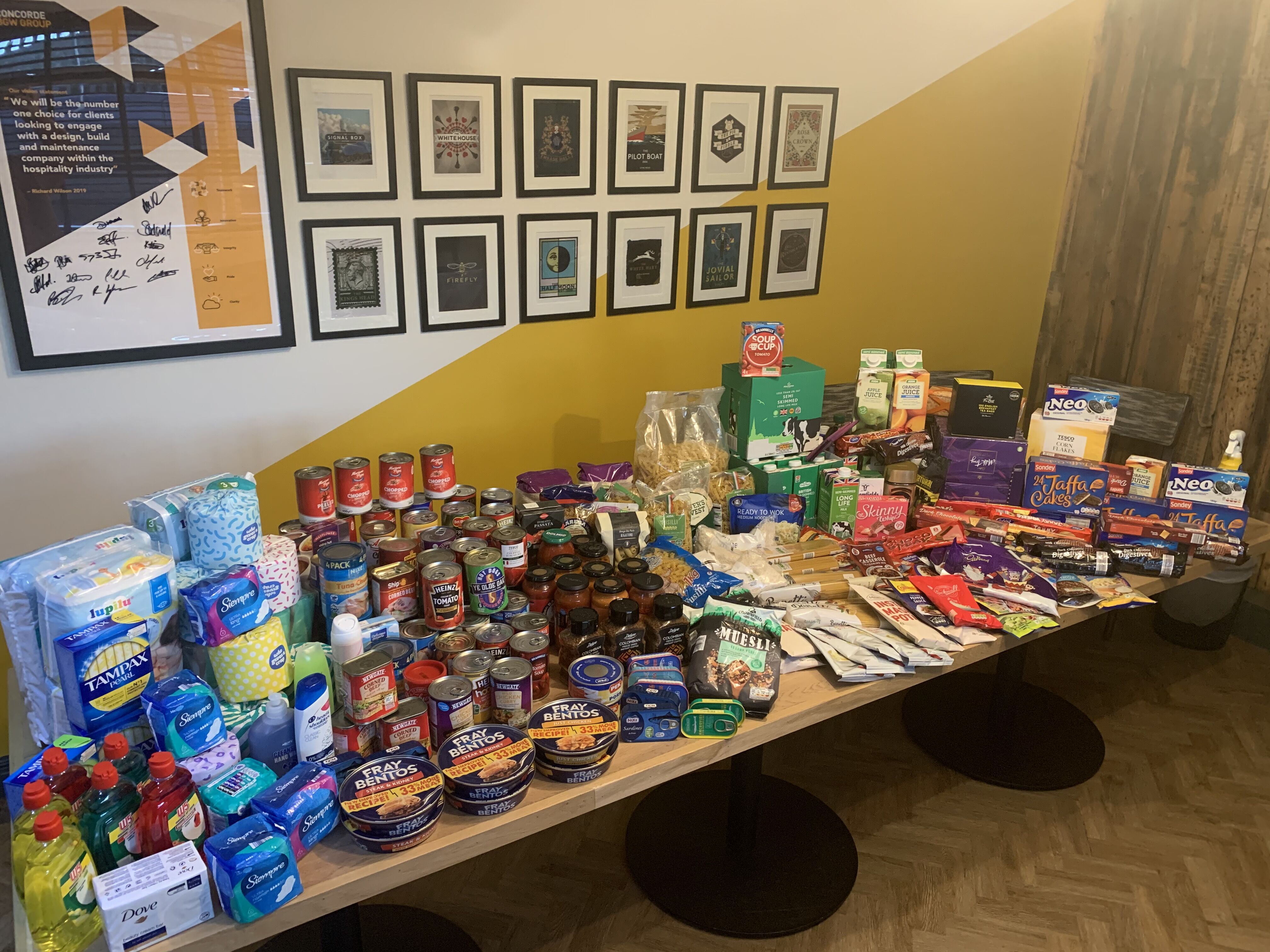 Food bank donations 