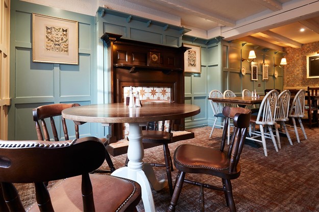seating area in the pub