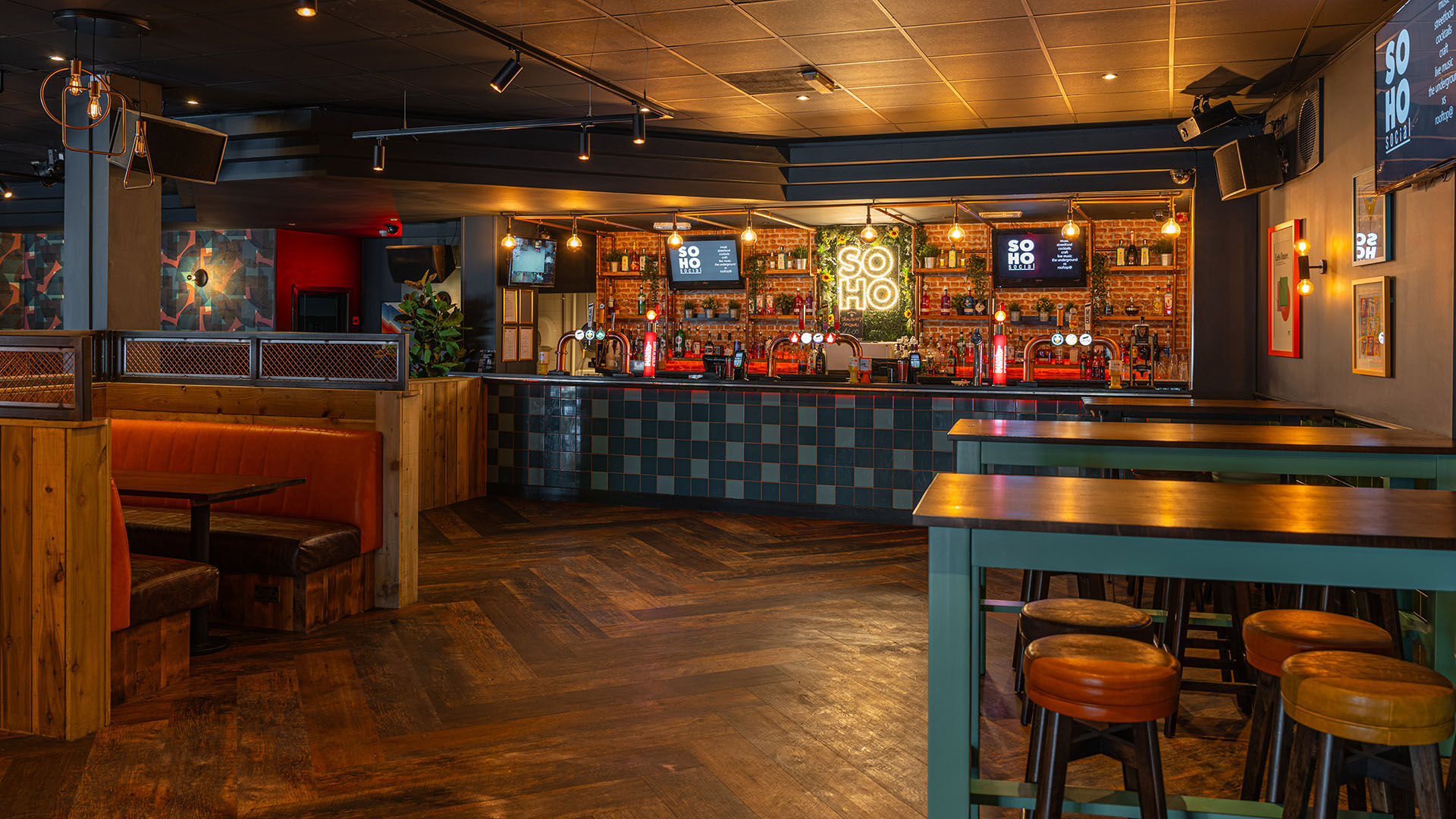 Soho social before and after