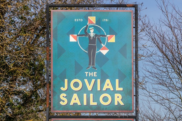 The Jovial Sailor sign 