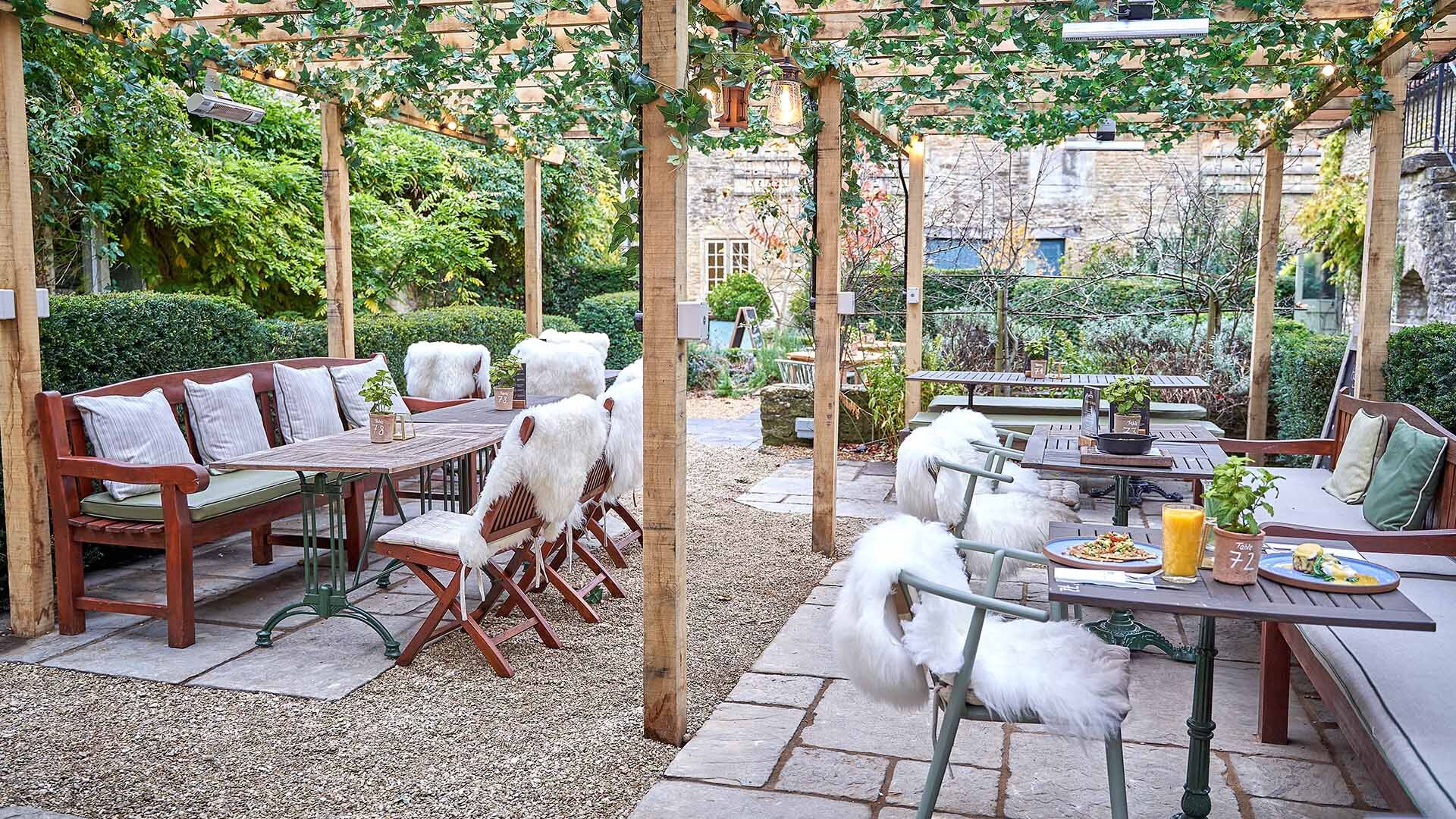 The Methuen Arms Garden after their refurbishment