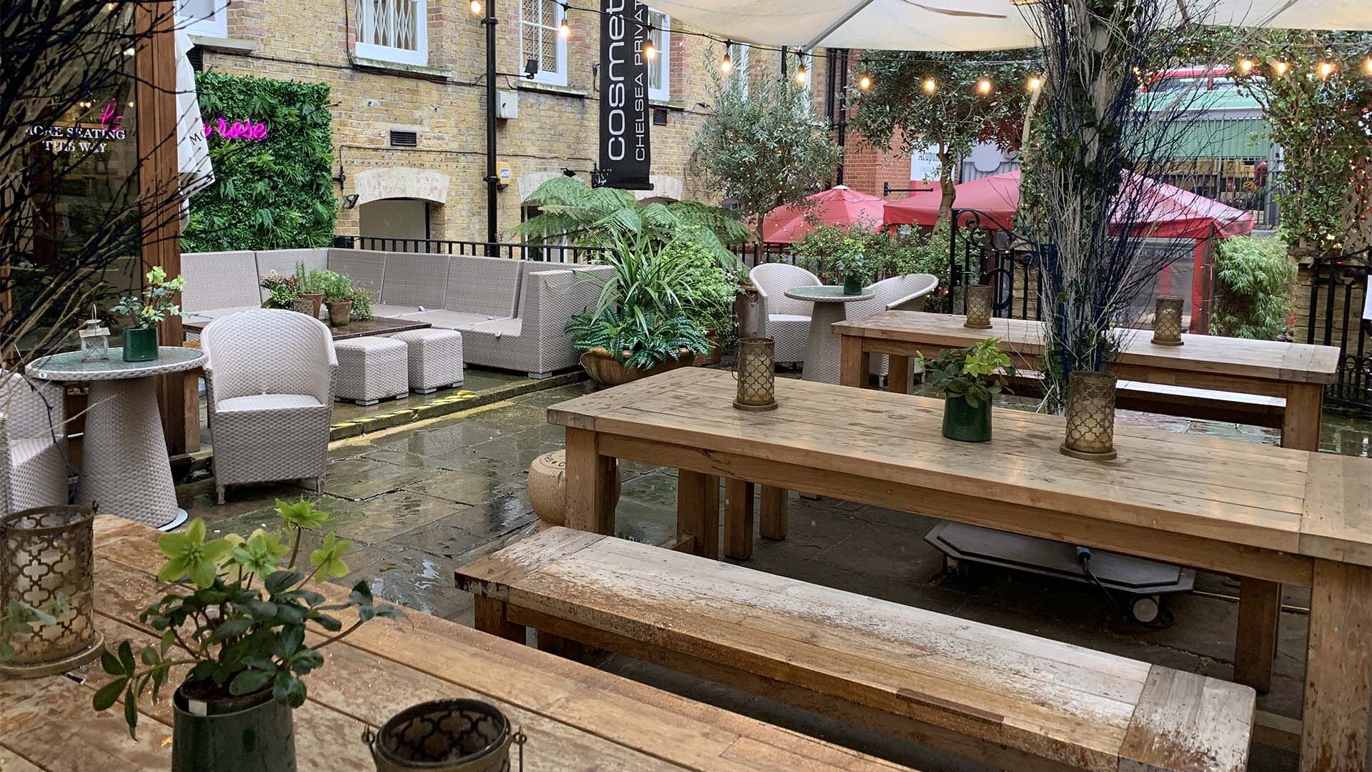 Before and after the fit-out at Stanley's Chelsea