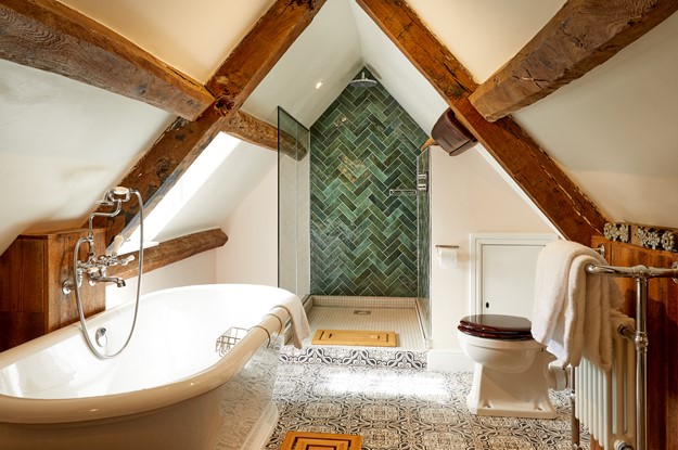 A bathroom at the Crown Cottage