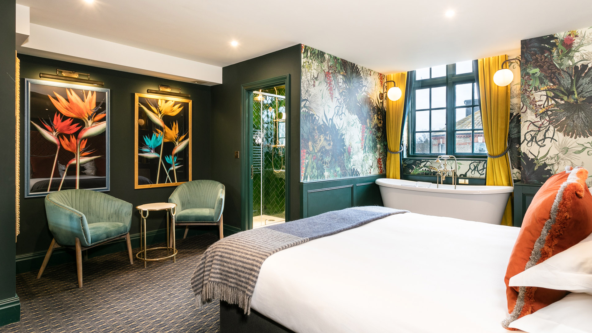 The lounge at The Bedford, Balham, after the interior design and fit-out