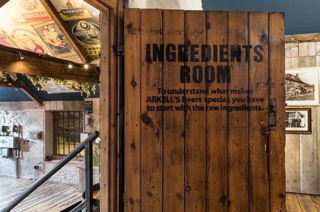 Ingredients room at Arkell's Grape & Grain Brewery Shop