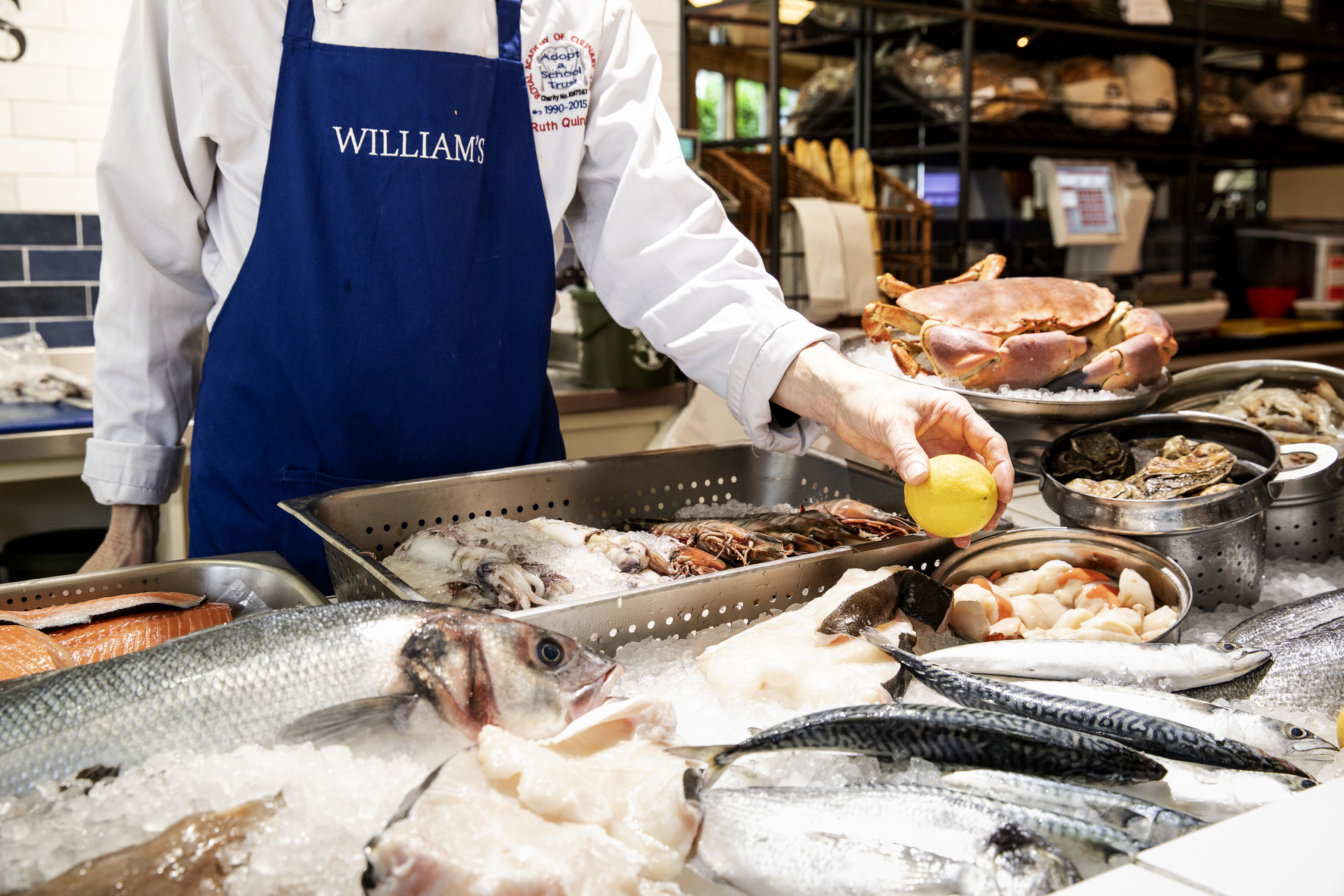 The fish restaurant dining area after the fit-out