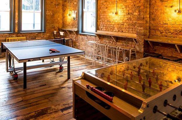 Games room at The Bottle of Sauce