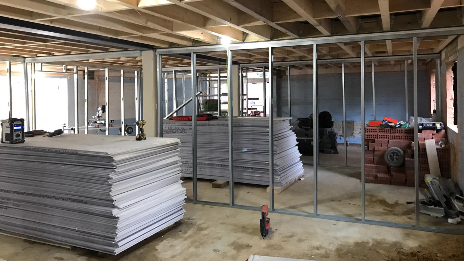 Before and after the completion of silverways school