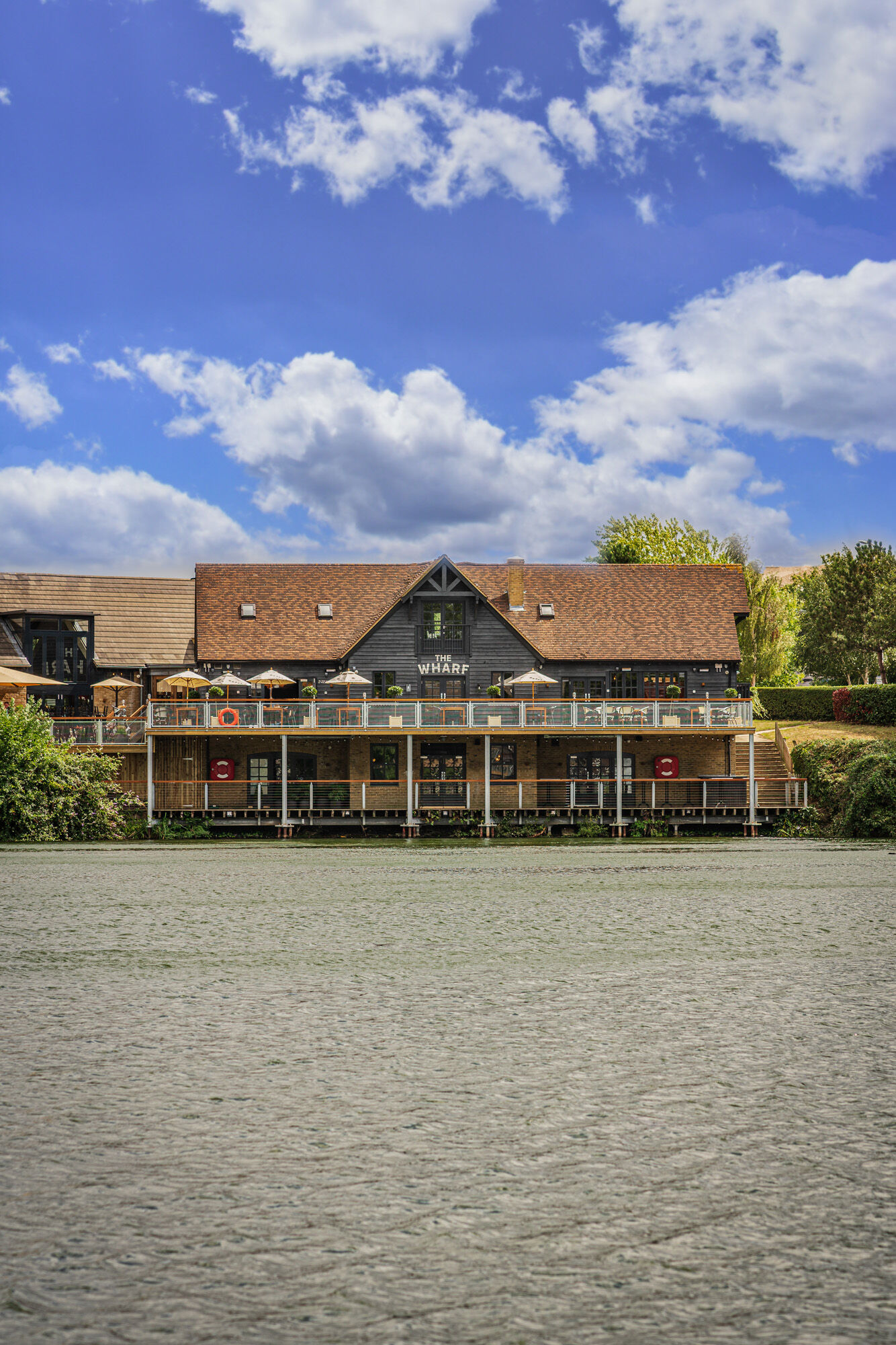 Before and after the fit-out and renovation of the The Wharf