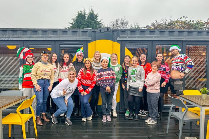 Xmas Jumpers team photo