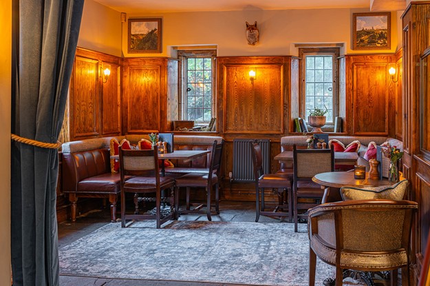 the Northey arms fire place snug
