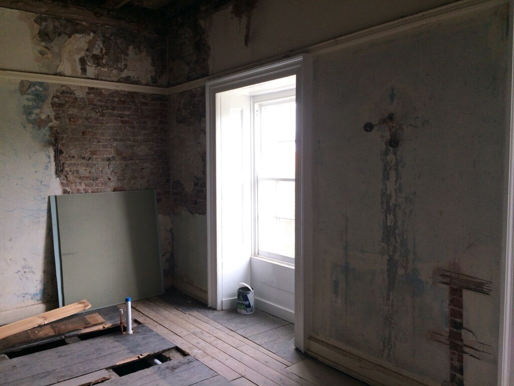 Hallgarth Manor before and after