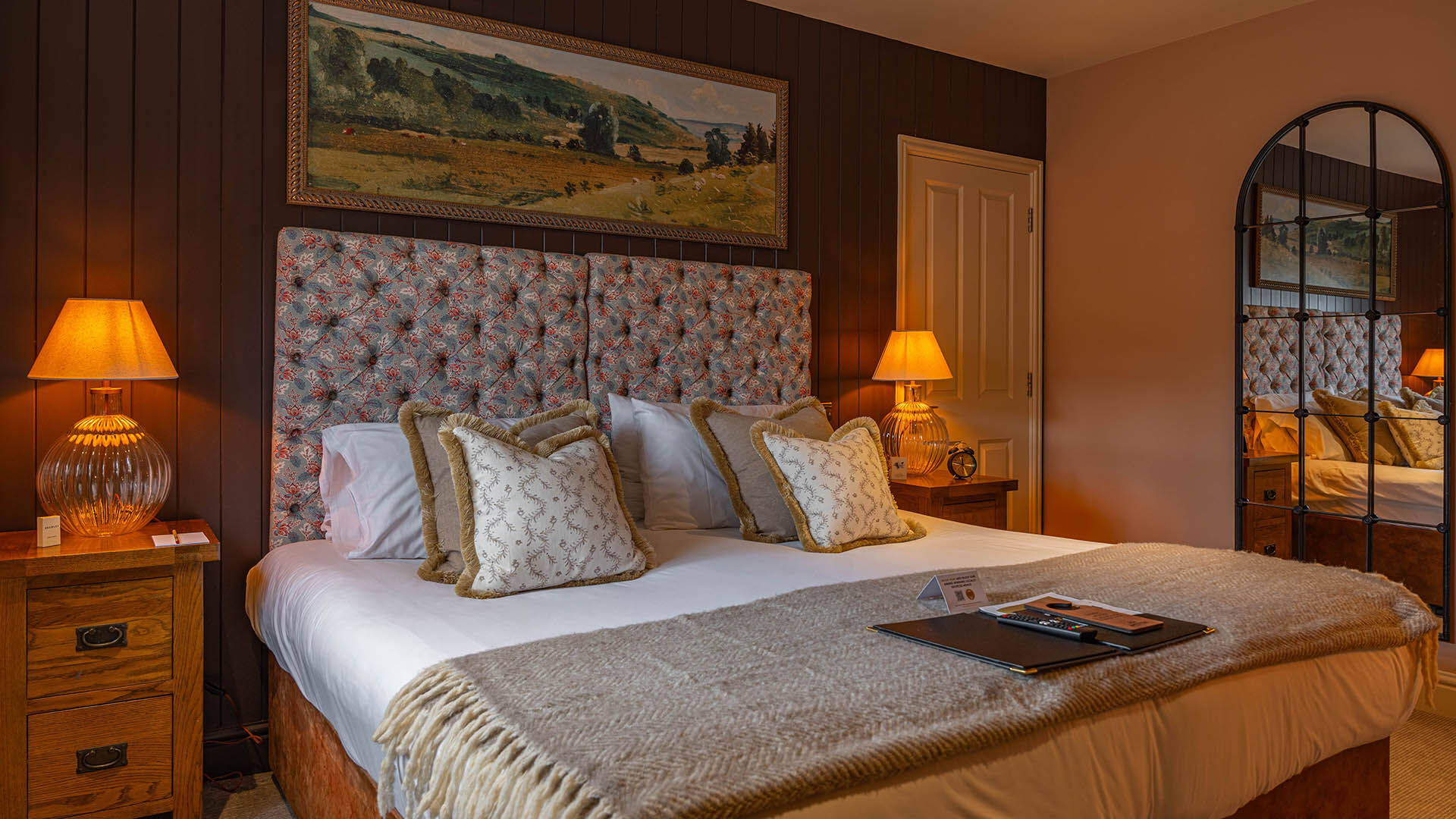 before and after of bedroom at the crown